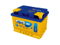 12V Lead-Acid Starter Battery 6ST-60VL Akom LB Euro