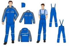 Special Workwear Set for Employees (Jacket and Overalls) - Transneft System
