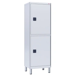 Medical Storage Cabinet, Two-Section, Aluminum Profile and Carbon Steel, Model MCK-03-7645.01-11
