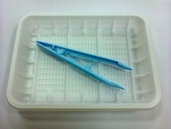 Sterile Disposable Polymer Tweezers 125mm in Tray