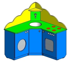 Corner Kitchen Shelf Unit "Kitchen Ugolok", Art. SIM Kuch-03