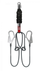 Double Adjustable Fire-Resistant Safety Harness with Shock Absorber AFB222