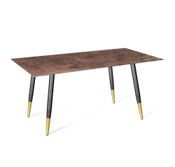 Ceramic Table Sheffilton SHT-TU14/100/75 with Gold Accents