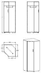 Clothing Storage Cabinet Series 436