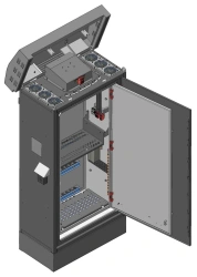 Outdoor Vandal-Proof Telecommunications Cabinet Model ШТУ-ПН-6U-850х1900х450-РД