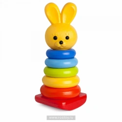 Rabbit Rocking Pyramid Toy for Kids