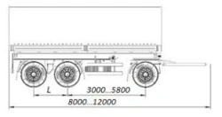 Three-Axle Side Trailer Type 3524, Modification 3524-16, 3524-16A