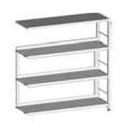 Single-Sided Rack 880x300x1152 mm with 3 Shelves