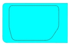 Fixed Middle Door Glass for GAZ LCV (SG Color) - Code 00223TDR06002