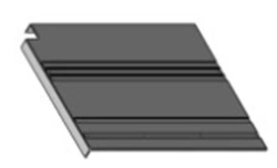 Right Central Side Panel for Tram Vehicles S.31Р-10.30.020-001