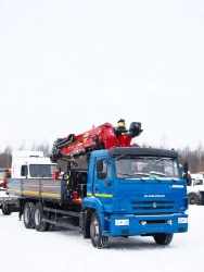 Hydraulic Loading Crane Truck MKMA on KAMAZ 65117 Base 64K06N-UC