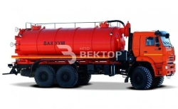 Vacuum Tank Truck MB 4680A7-40 on KAMAZ Chassis 65222-53, 65222-54