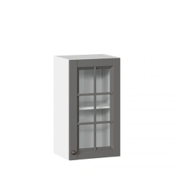 Ameli-3 Gray Onyx Glass Kitchen Cabinet Front 400mm