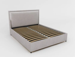 Dakota Double Bed Model "OBK-2" with Soft Headboard