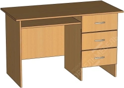 Teacher's Desk with One Pedestal and Drawers STOU1t