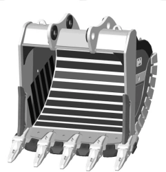 Heavy-Duty Rock Bucket RDX-113.25d-D1000(5)WS