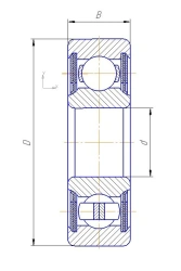 Rolling Bearing 6-180502US9 GOST 520-2011