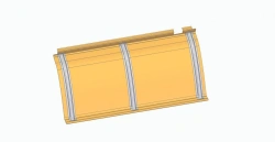 Left Ceiling Panel Section B for LiAZ 621365 (Part No. 621365-5702247-10)
