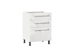 Kitchen Cabinet Front Set with 3 Drawers - Gerda LD.272140.000 (White Gloss)