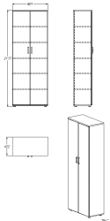 Bread Storage Cabinet, Series 1.441