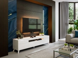 Brooklyn TV Stand 1800 in Glossy White, Model LD.685020.000