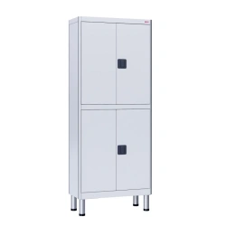 Medical Storage Cabinet, Two-Section, Aluminum and Carbon Steel, Model MCK-7648.01-11