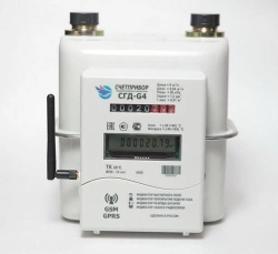 Gas Volume Diaphragm Meter "Schetpribor" SGD MTK GSM with Mechanical Temperature Compensation