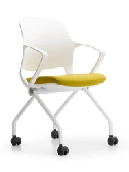 Stylish Morris Chair with Rolling Base for Compact Storage