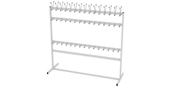 3-Row Floor Coat Rack 1800x600x1750mm