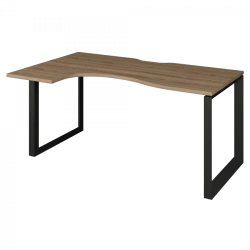 Corner Table NTMPO-040.LV with Metal Frame