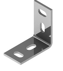 Mounting bracket SM-UM90, with overall dimensions 75x75x40 mm, metal thickness 4,0 mm, thermodiffusion galvanisation