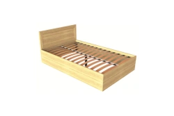 Solid Wood Bed K-12, 1200 mm, Sonoma Oak
