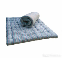 Cotton-Filled Non-Spring Mattress with Mixed Fabric Top