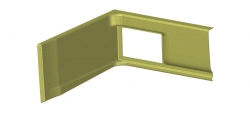 Rear Step Cladding for LIАЗ Driver Partition - Component 529265-5107279-98