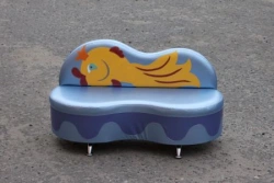 Eco-Leather Sofa for Preschoolers "Golden Fish" HBB 464