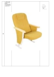 Luxury Dresden Armchair for Auditoriums, Size: 530×520/690×980
