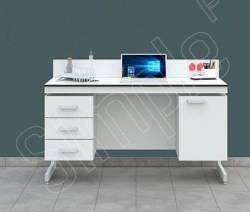 Durable Laboratory Table with Modular Metal Frame