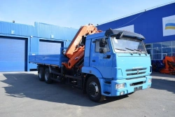Truck-mounted crane with UZST04 manipulator, model 483В-42 on KAMAZ chassis