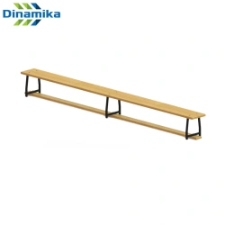 Plywood Gymnastics Bench with Metal Legs