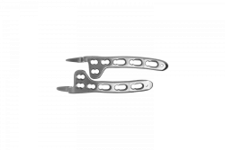 Hook-shaped plate with angular stability for left and right clavicles
