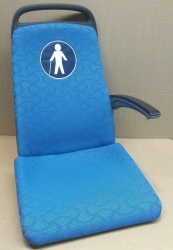 Passenger Seat with Armrest and Mobility Icon L01R35.6820035-01