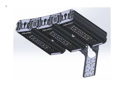 Industrial Design LED Light "MTM IoT" Series CUBE 120 Three Modules Side Connection 5 Degrees Console Mount