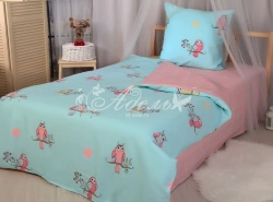 Kids Cotton Bed Linen Sets with Printed Fabrics