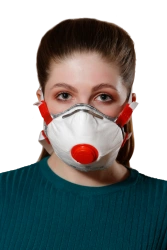 Filtering Half Mask for Aerosol Protection with Gas and Vapor Defense "Respirator SPIRO-313AV" FFP3 R D
