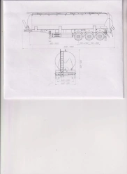 Bulk Material Tank Semi-Trailer PЦ-2-3