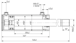 Hydraulic Cylinder 1171.00.00.00 (100x50-200 mm), 16 MPa