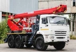Self-Propelled Boom Lift PSS-141.29E on KAMAZ Chassis 43253-G5