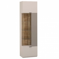 Left Showcase Cabinet "SOHO" FGB-02.DS/DV, 2134mm (Mokko)