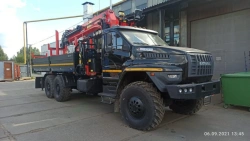Multi-functional Special Vehicle with Hydraulic Crane MKMA on Ural 4320 Base U0K06N-UC