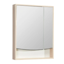 Aquaton Infinity 65 Mirrored Cabinet with Coimbra Ash Finish